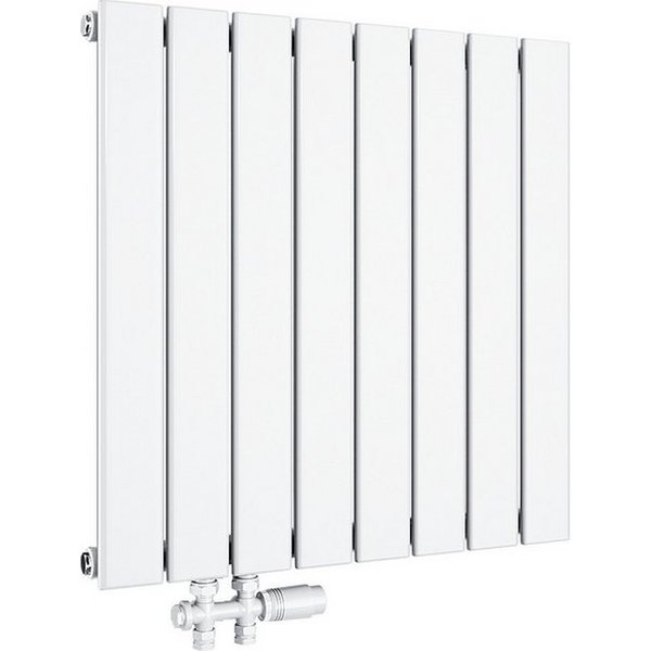 ELEGANT Heizkörper heizkörper Design Flach mit Multiblock, Einlagig / Doppellagig, 61.9cm x 63cm, Vertikal Mittelanschluss