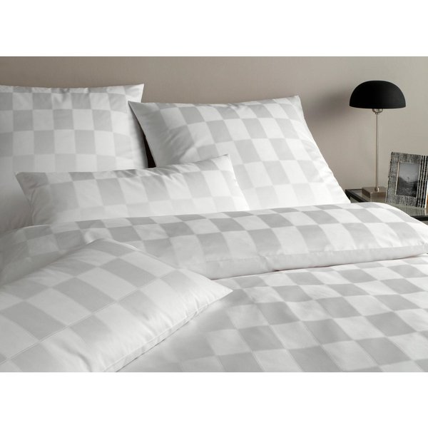 Elegante Bettwäsche Courage, Mako-Satin, 2 teilig, im modernen Karodesign