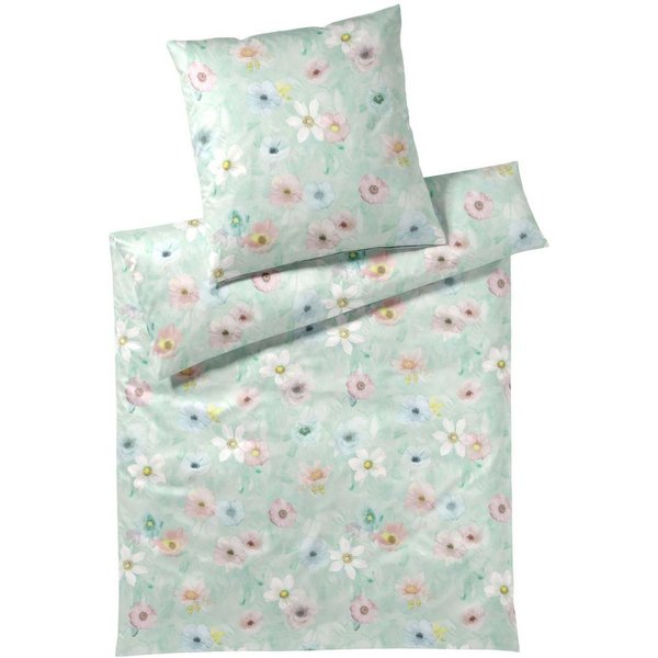 Elegante Bettwäsche Pastel, Mako-Batist, 2 teilig, angenehmes Hautgefühl