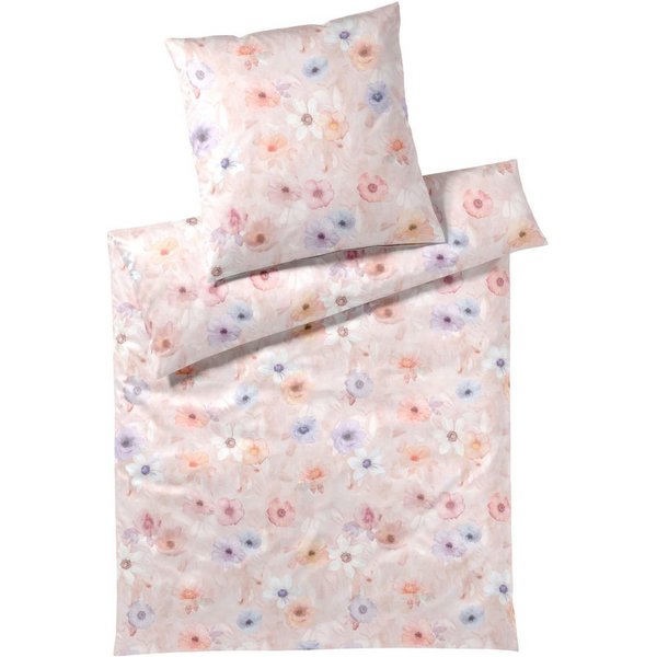Elegante Bettwäsche Pastel Jersey, Jersey, 2 teilig, angenehmes Hautgefühl