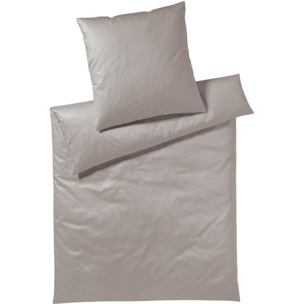 Elegante Bettwäsche Solid Jersey, Mako-Satin, 2 teilig, angenehmes Hautgefühl