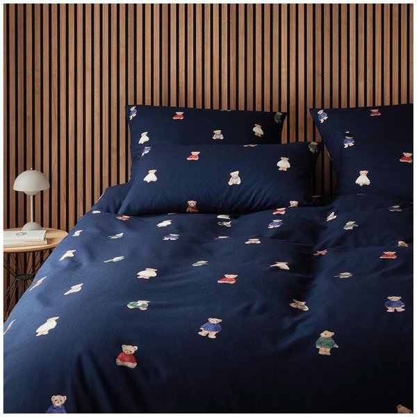 Elegante Bettwäsche Teddy, Flanell, 2 teilig, Warme Winterbettwäsche, tolle Geschenkidee