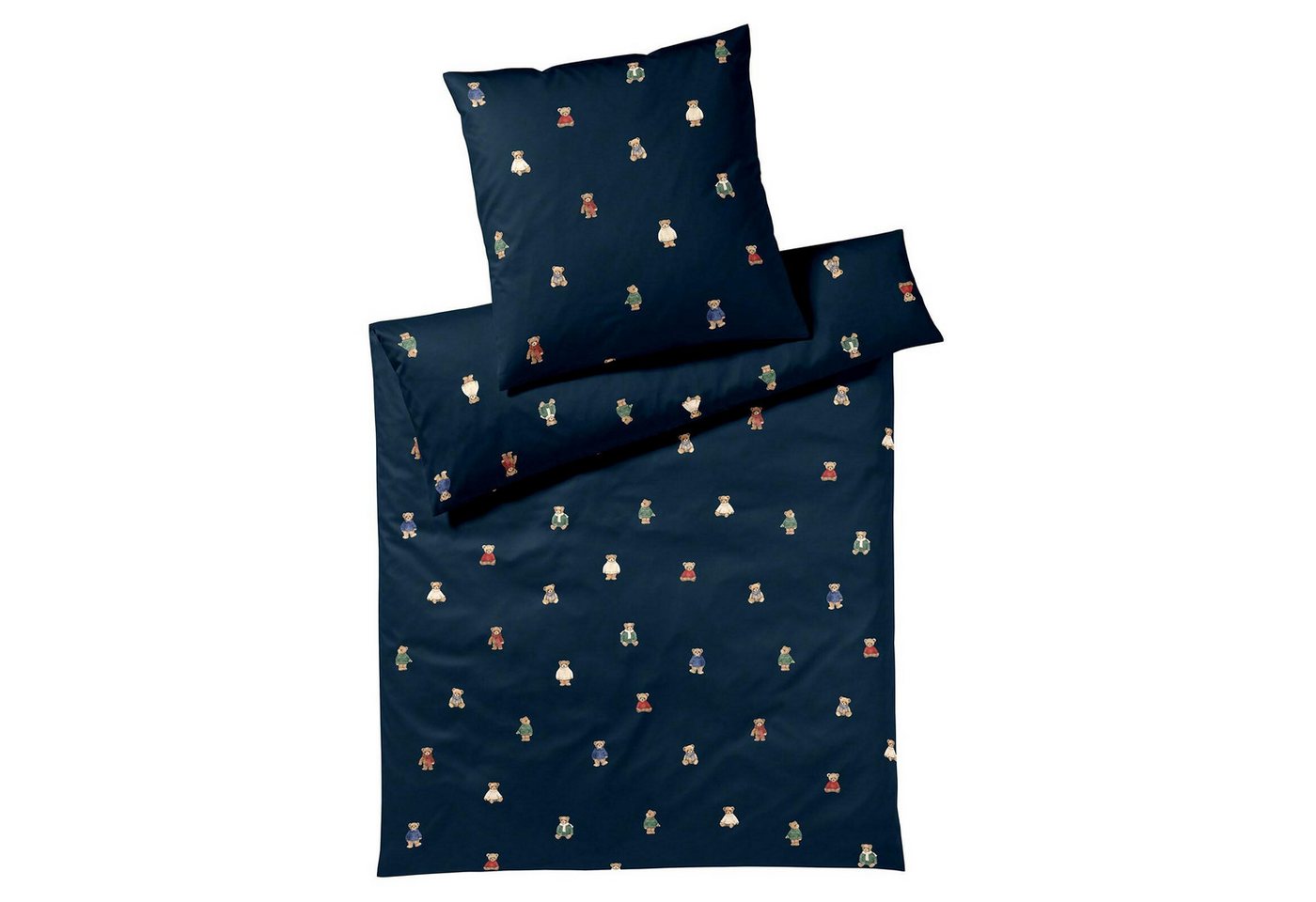 Elegante Bettwäsche Teddy, Flanell, 2 teilig, Warme Winterbettwäsche, tolle Geschenkidee – Bild 3 von 3