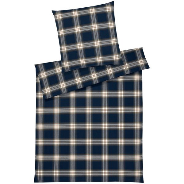 Elegante Bettwäsche Westminster, Flanell, 2 teilig, angenehmes Hautgefühl