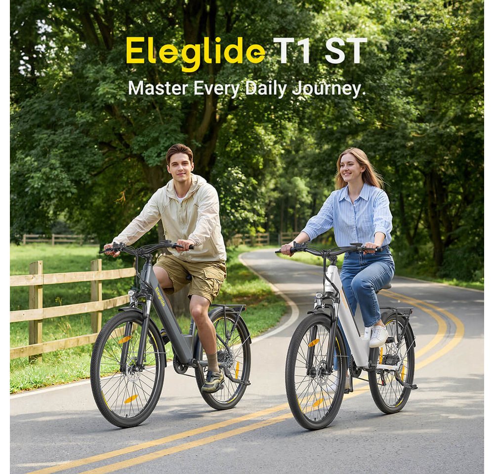 Eleglide E-Bike T1 ST Durchstieg 27,5 Zoll 36V 13Ah 250W E-Bike, 7 Gang Shimano, 468 Wh, 5 Stufen(12/15/18/21/25 km/h), 45N.M, bis zu 100 km – Bild 2 von 5