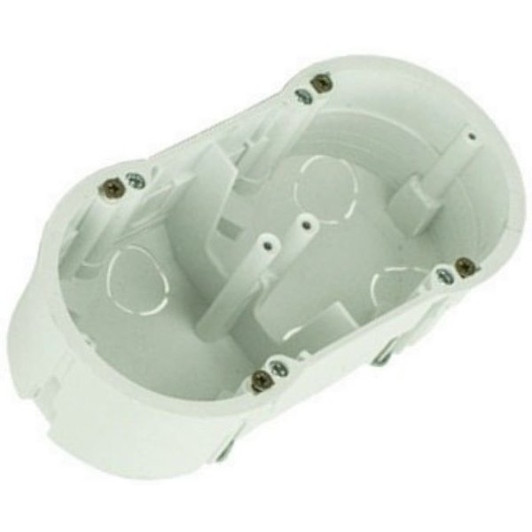 Elektro-Plast Unterputz-Steckdose Schalterdose Unterputzdose Dose Einbaudose 60mm 13.70 PKw-2 doppe, 1-St.