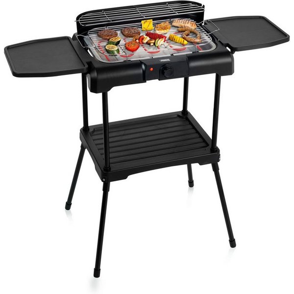 PRINCESS Elektrogrill Princess 112250 Elektrogrill mit Seitenablagen - 40 x 24,5 cm - Auch a, 2200 W, 40 x 24,5 cm - Auch als Tischgrill zu nutzen