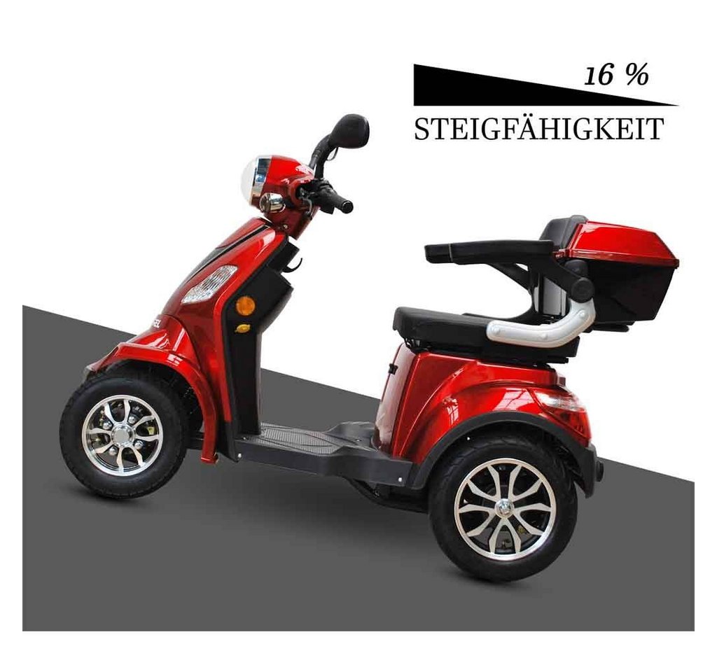 ECO ENGEL Elektromobil ECO ENGEL 510 Rot, Seniorenmobil 25 km/h 20 Ah Li-Io Akku 1000 W, 1000,00 W, 25,00 km/h – Bild 4 von 5