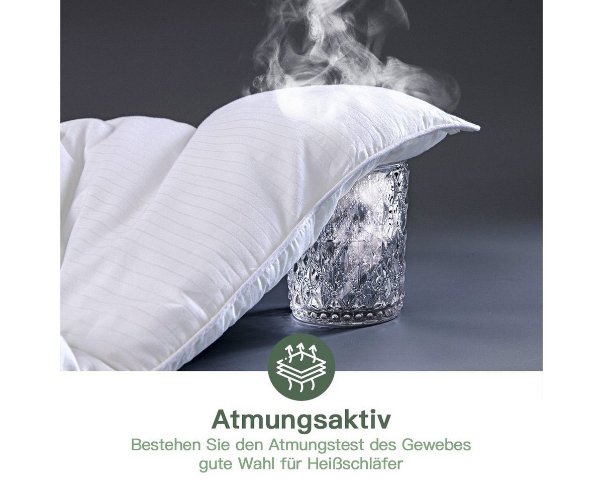 Elemuse Microfaserbettdecke Bettdecken 135x200 cm, 155x220 cm, 200x200 cm, Füllung: 100% Polyester, 4 Jahreszeiten, Atmungsaktiv Ganzjahresdecke, Anti-Allergie, – Bild 5 von 5
