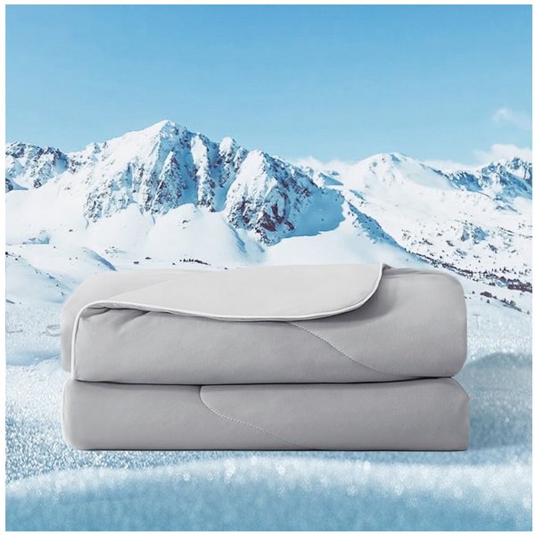Elemuse Sommerbettdecke Kühldecke Sommerdecke, Selbstkühlende Atmungsaktive Extraleicht Decke, Füllung: 30% Lenzing Tencel und 70% Polyester (63% Polyester und 