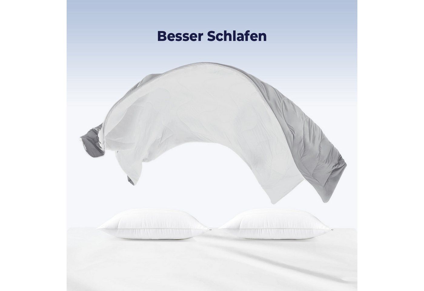 Elemuse Sommerbettdecke Kühldecke Sommerdecke, Selbstkühlende Atmungsaktive Extraleicht Decke, Füllung: 30% Lenzing Tencel und 70% Polyester (63% Polyester und  – Bild 2 von 5