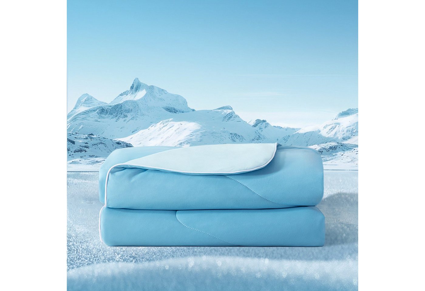 Elemuse Sommerbettdecke Kühldecke Sommerdecke, Selbstkühlende Atmungsaktive Extraleicht Decke, Füllung: 30% Lenzing Tencel und 70% Polyester (63% Polyester und  – Bild 2 von 5
