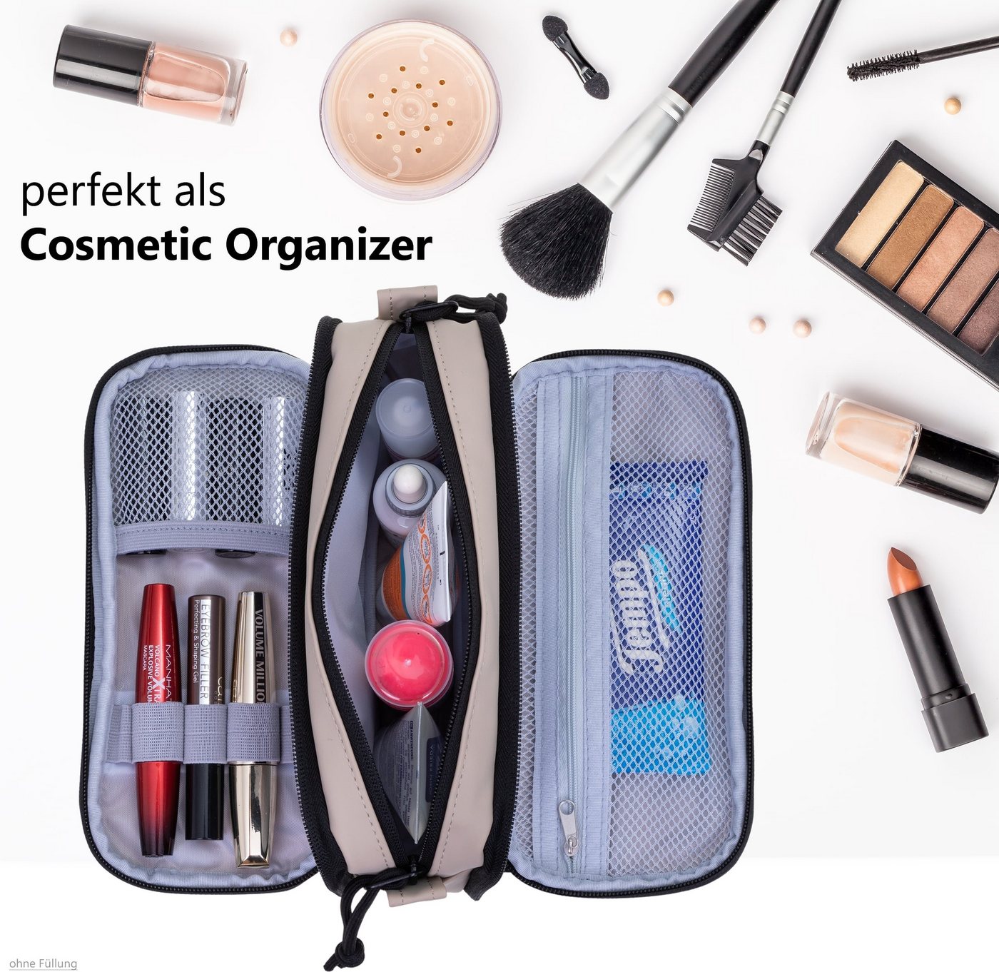 ELEPHANT Federmäppchen Hydro Mäppchen Organizer wasserabweisend, Federtasche Schule Büro Office Stifte Tasche klein – Bild 5 von 5