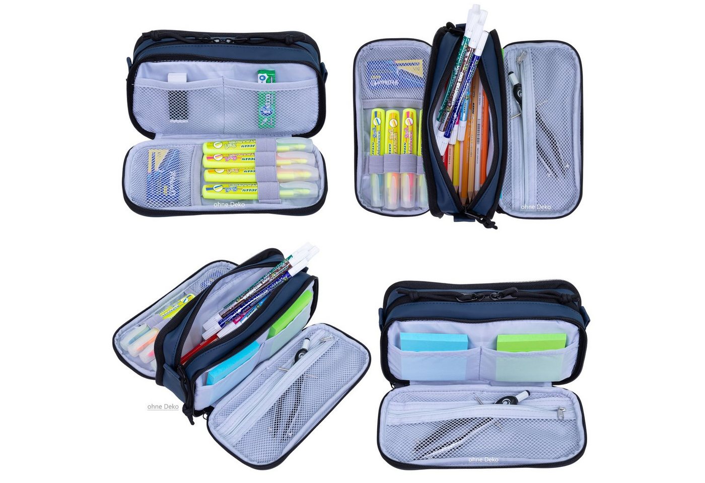 ELEPHANT Federmäppchen Hydro Mäppchen Organizer wasserabweisend, Federtasche Schule Büro Office Stifte Tasche klein – Bild 3 von 5