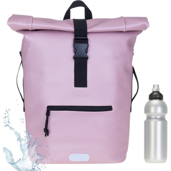 ELEPHANT Freizeitrucksack Time Bag aus Plane, Rucksack Laptoprucksack Daypack wasserabweisend + Trinkflasche