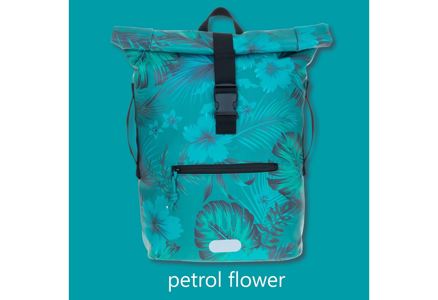 ELEPHANT Freizeitrucksack Time Bag aus Plane, Rucksack Laptoprucksack Daypack wasserabweisend + Trinkflasche – Bild 2 von 5