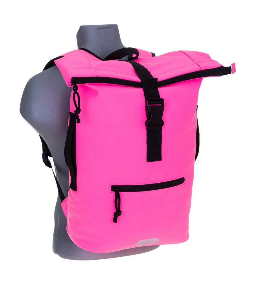 ELEPHANT Freizeitrucksack Time Bag aus Plane, Rucksack Laptoprucksack Daypack wasserabweisend + Trinkflasche – Bild 2 von 5