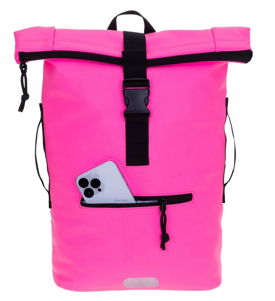 ELEPHANT Freizeitrucksack Time Bag aus Plane, Rucksack Laptoprucksack Daypack wasserabweisend + Trinkflasche – Bild 3 von 5