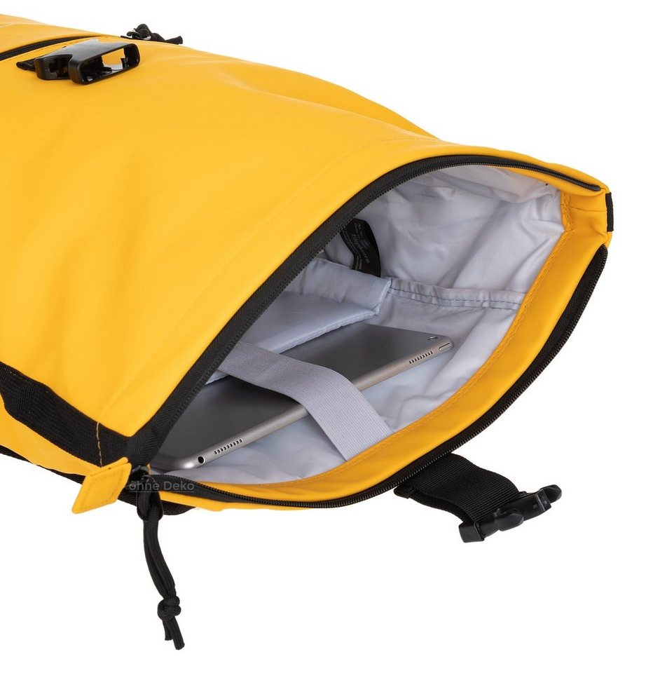 ELEPHANT Freizeitrucksack Time Bag aus Plane, Rucksack Laptoprucksack Daypack wasserabweisend + Trinkflasche – Bild 3 von 5