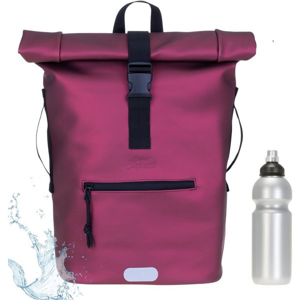 ELEPHANT Freizeitrucksack Time Bag aus Plane, Rucksack Laptoprucksack Daypack wasserabweisend + Trinkflasche