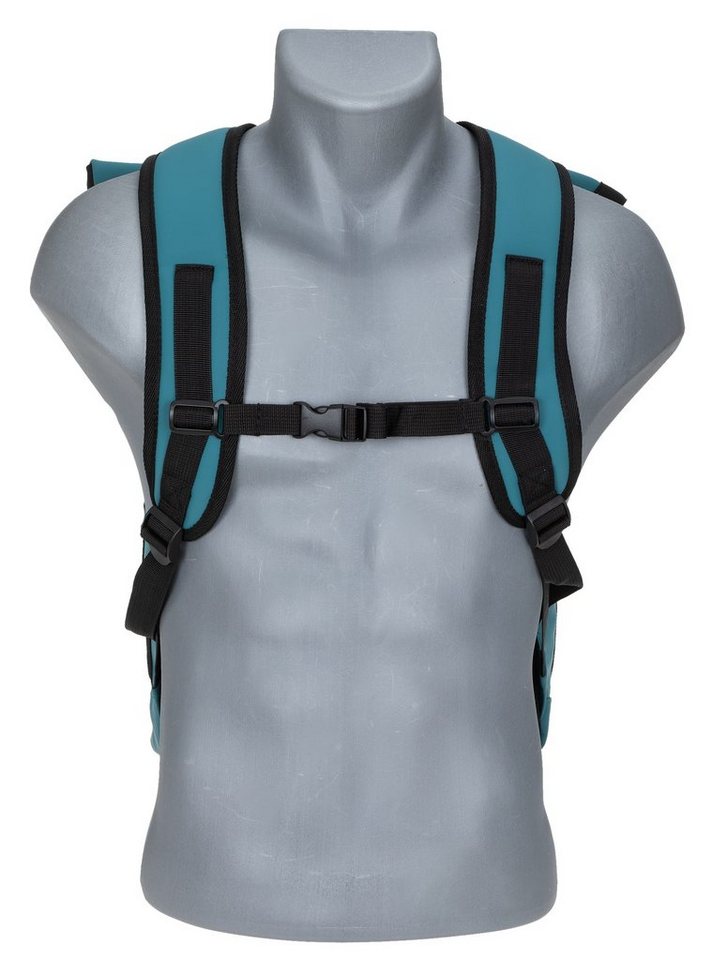 ELEPHANT Freizeitrucksack Time Bag aus Plane, Rucksack Laptoprucksack Daypack wasserabweisend + Trinkflasche – Bild 3 von 5