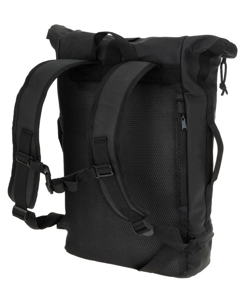 ELEPHANT Freizeitrucksack Time Bag aus Plane mit Bodenfach, Rucksack Laptoprucksack Daypack wasserabweisend + Trinkflasche – Bild 5 von 5