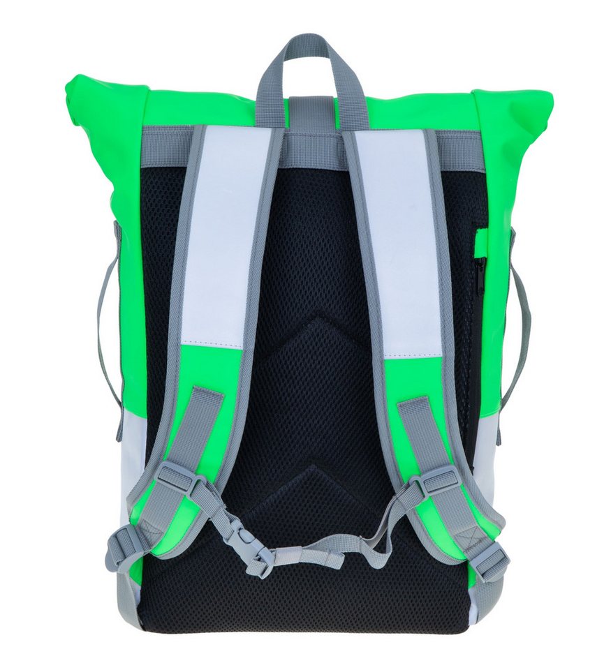 ELEPHANT Freizeitrucksack Time Bag Reflecitve Signal Neon Arbeitsrucksack, Rucksack Laptoprucksack Daypack wasserabweisend Freizeit Bag – Bild 5 von 5