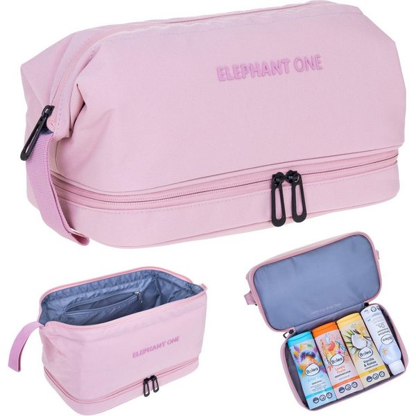 ELEPHANT Kulturbeutel Kulturtasche Bodenfach Innentaschen Washbag Kosmetiktasche, Reisetasche Sauna Sport Reise Toiletry Bag ONE 13113