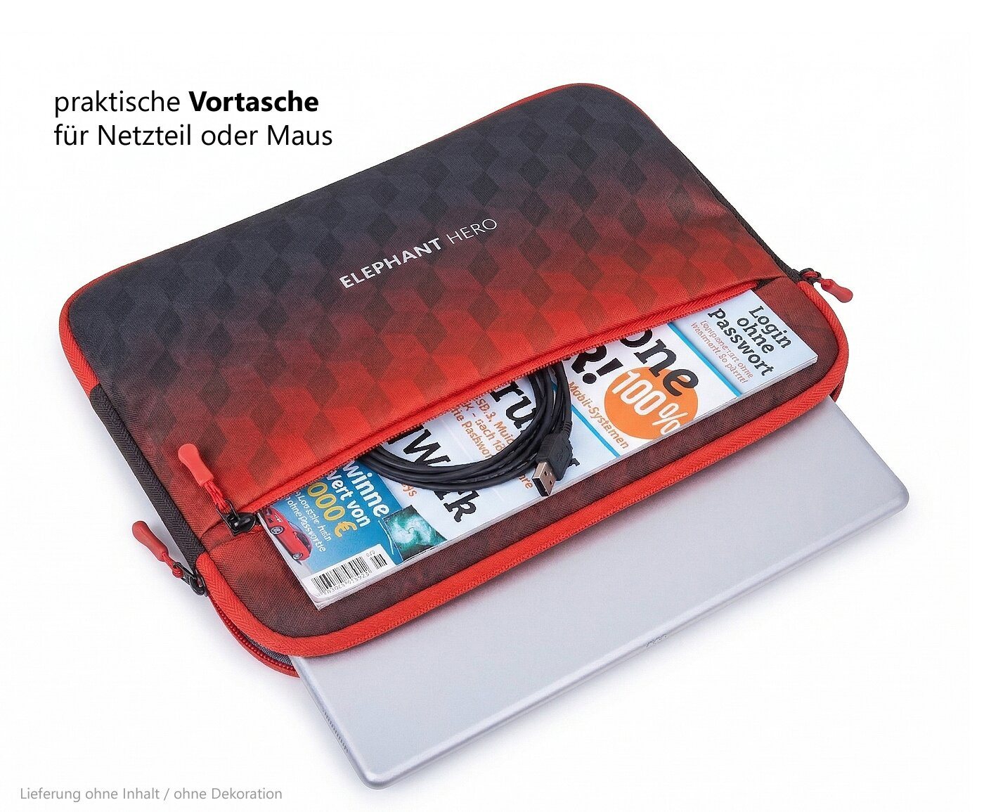 ELEPHANT Laptoptasche Laptophülle Polstertasche Sleeve, Schule Hero Signature Notebooktasche Schutzhülle für Laptop Tablet – Bild 4 von 5