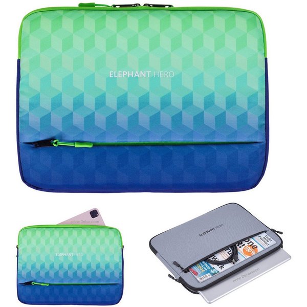 ELEPHANT Laptoptasche Laptophülle Polstertasche Sleeve, Schule Hero Signature Notebooktasche Schutzhülle für Laptop Tablet