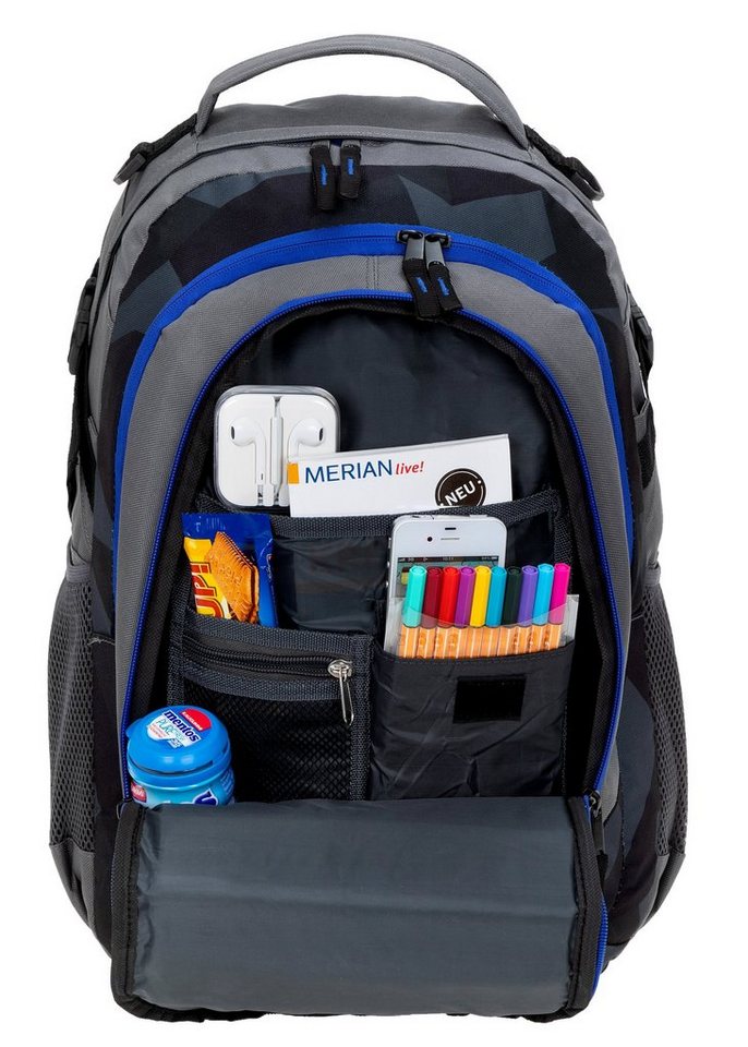 ELEPHANT Schulrucksack Hero Signature Schultasche (Set, 3-tlg., 3 Teile Rucksack Sporttasche Mäppchen Box), Softcase Schulranzen Schulmappe +rsm – Bild 3 von 5