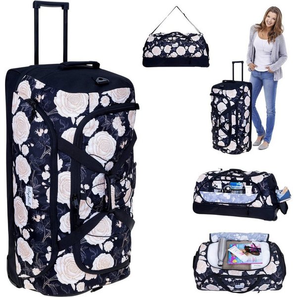 ELEPHANT Weichgepäck-Trolley Cruiser Trolley 100-135 L Reisetasche Travel Flower, Damen Tasche Softcase Gepäck Reise Urlaub Trolly