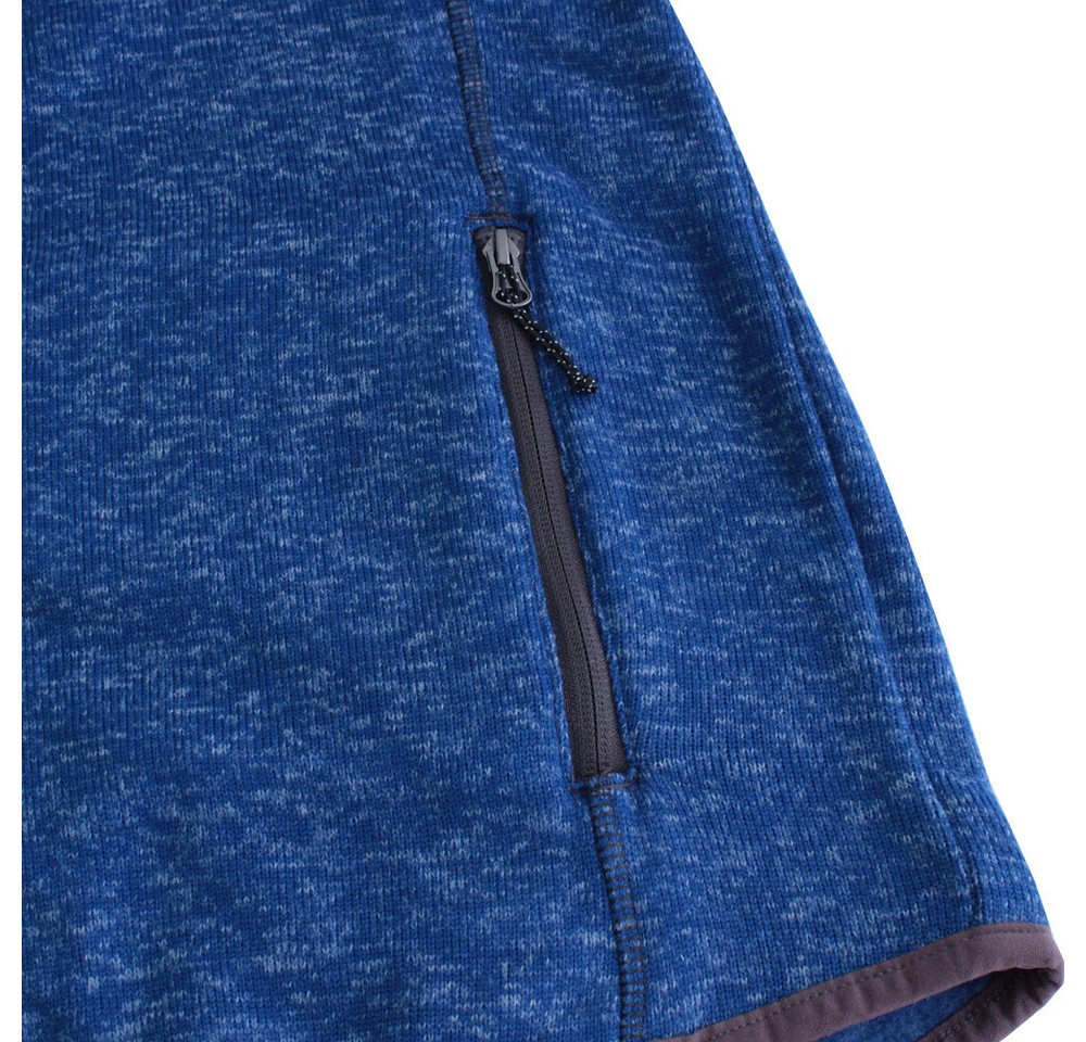 Elevate Life Strickfleecejacke Tremblant Strickjacke Fleecejacke Warm, Bequem und Strapazierfähig, mit Reißverschlusstaschen – Bild 3 von 5