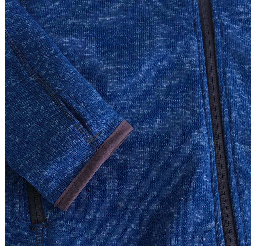 Elevate Life Strickfleecejacke Tremblant Strickjacke Fleecejacke Warm, Bequem und Strapazierfähig, mit Reißverschlusstaschen – Bild 5 von 5