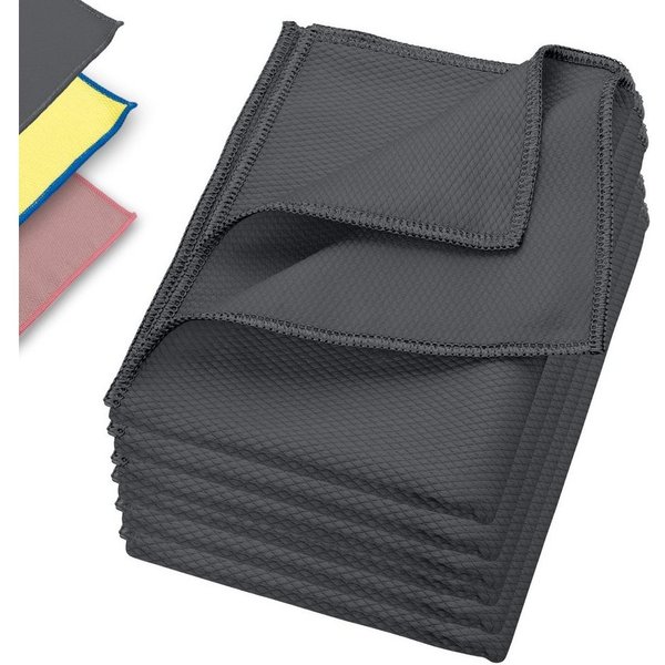 ELEXACLEAN Mikrofaser Fenstertücher Reinigungstücher (80% Polyester, 20% Polyamid (Mikrofaser), 40x60 cm, Set, 6-tlg., 60x40 cm, streifenfrei, fusselfrei, reini