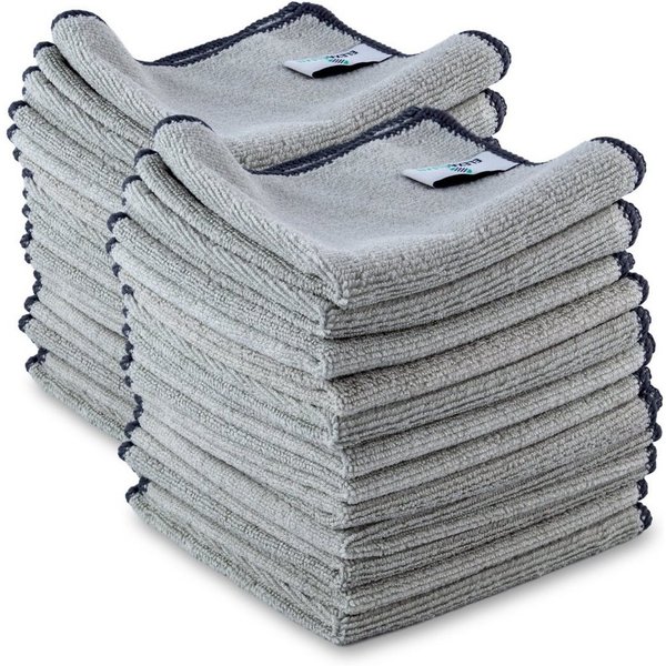 ELEXACLEAN Universal Reinigungstücher Mikrofasertuch (80% Polyester, 20% Polyamid (Mikrofaser), 30x30 cm, Set, 24-tlg., 30x30 cm, fusselfrei, streifenfrei, saug