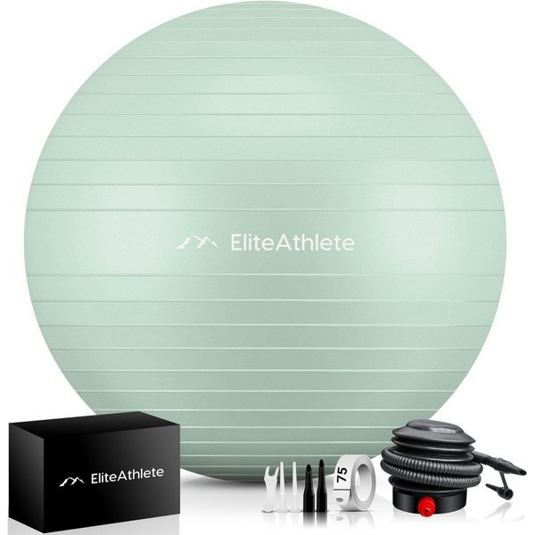 EliteAthlete Gymnastikball Gymnastikball Sitzball Büro ergonomisch - Fitness Yoga Schwangerschaft