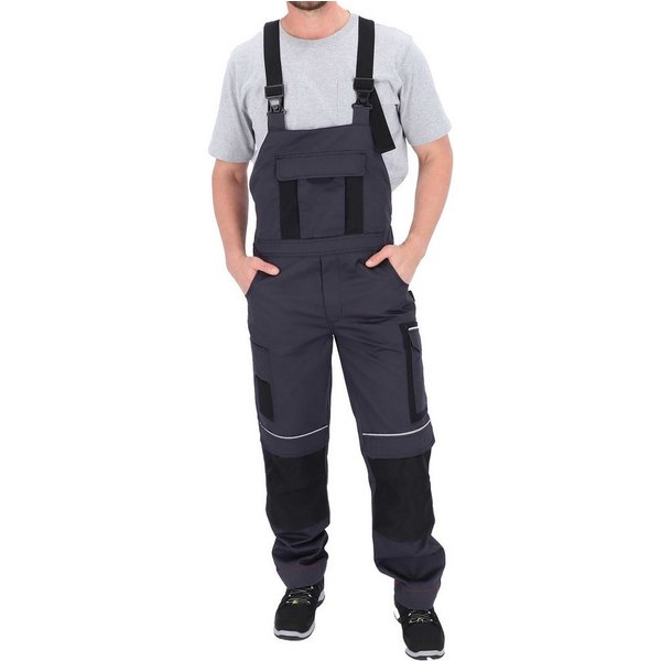 ELIWORX Arbeitslatzhose Stretch Einsatz bequeme robuste flexible Herrenhose Smartes Taschen-Design ideal für Handwerk Heimwerk und Baugewerbe