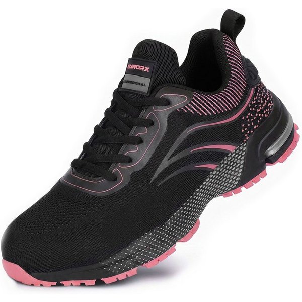 ELIWORX S1 PL Schuh mit Stahlkappe, Atmungsaktives Mesh - Arbeitsschuhe Damen Arbeitsschuh Durchtrittsichere Zwischensohle aus Kevlar, besonders rutschhemmend