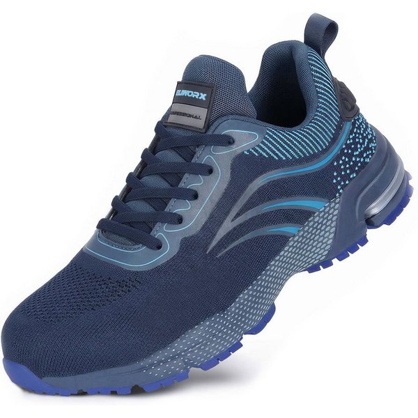 ELIWORX S1 PL Schuh mit Stahlkappe, Atmungsaktives Mesh - Arbeitsschuhe Herren Sicherheitsschuh Durchtrittsichere Zwischensohle aus Kevlar, besonders rutschhemm