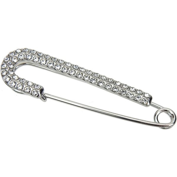 Ella Jonte Anstecknadel, Brosche silber mit Strass – Elegante Verschlussnadel