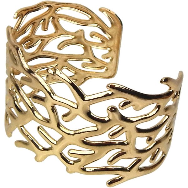 Ella Jonte Armreif, im Korallendesign – goldfarben, verstellbar