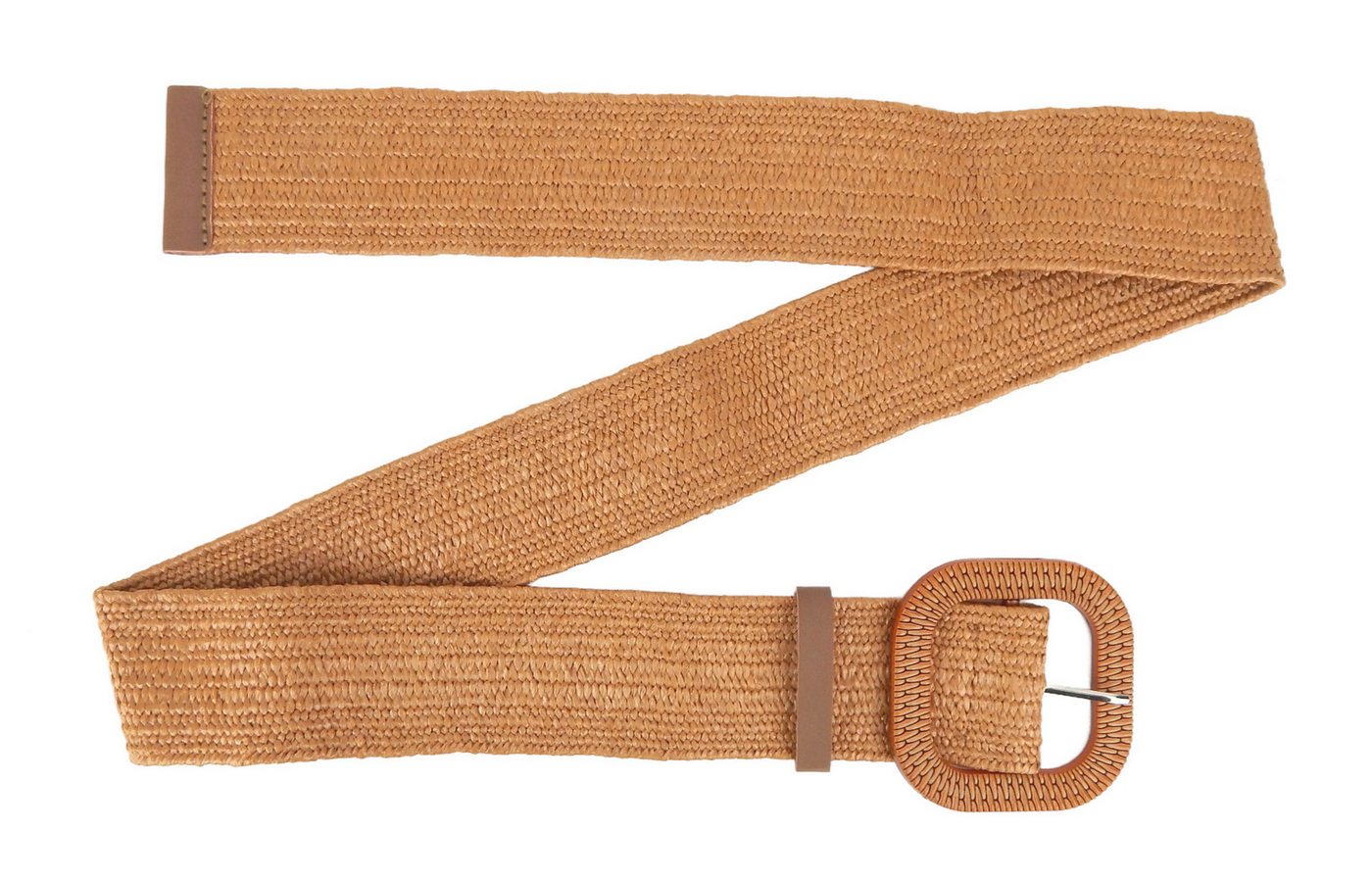 Ella Jonte Flechtgürtel Stretchgürtel Boho in Bastoptik dehnbar 80-95 cm – Bild 3 von 4