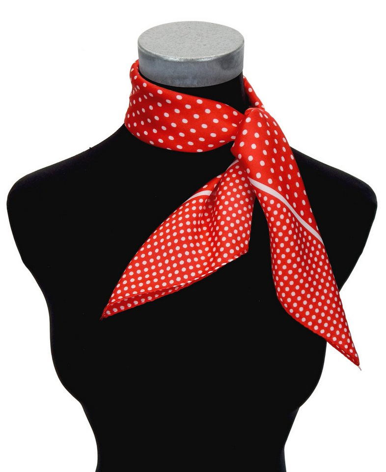 Ella Jonte Halstuch, Bandana Rot Weiss Polka Dots Rockabella – Bild 5 von 5