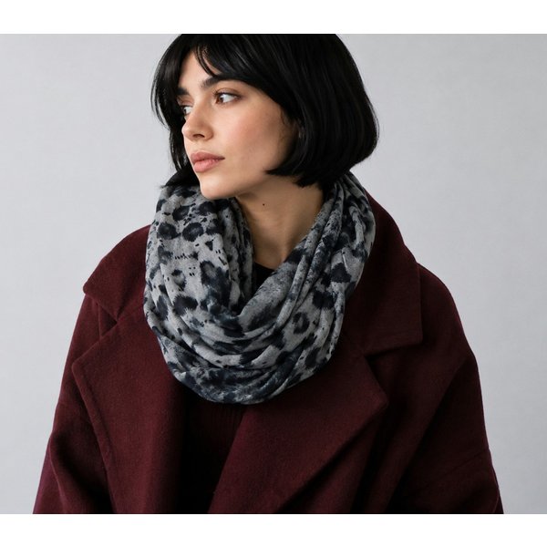 Ella Jonte Loop, weicher Loop-Schal im angesagten Leopard-Animalprint - Viskose
