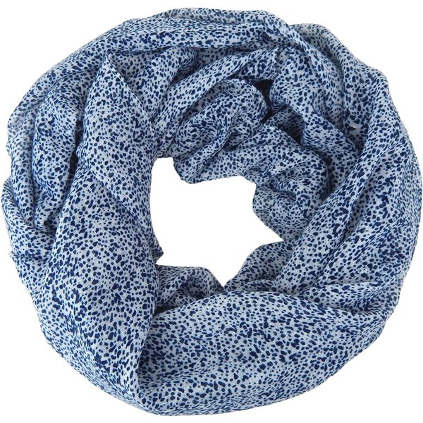 Ella Jonte Loop, Leichter Rundschal mit Tupfen-Muster in Orange oder Blau