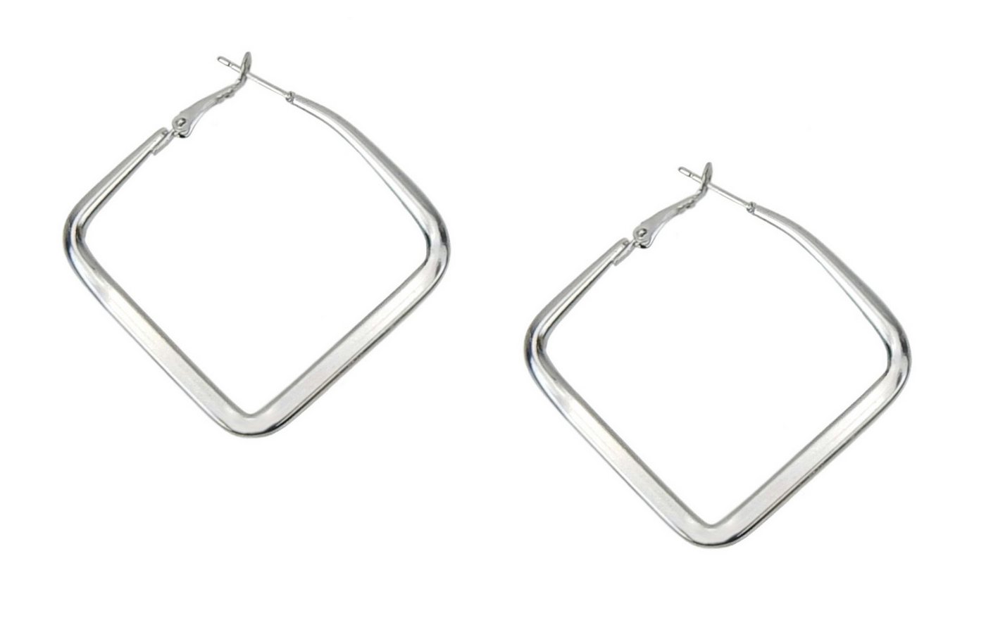 Ella Jonte Paar Creolen, elegant – Gold matt / Silber glänzend - für Alltag & besondere Anlässe – Bild 3 von 3