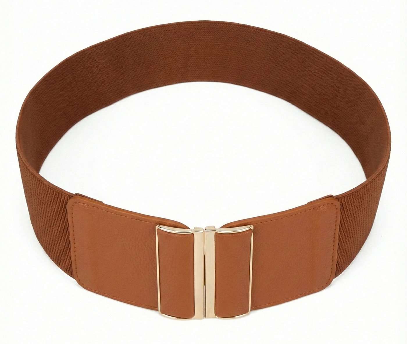 Ella Jonte Stretchgürtel elastischer Taillengürtel mit goldfarbener Schnalle 85–100 cm – Bild 2 von 5