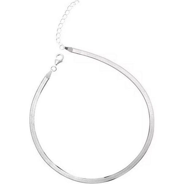 ELLAWIL Silberkette Schlangenkette Damenkette Halskette Schmuck Silberkette (GESCHENKIDEE, Kettenlänge 40 cm verlängerbar um 5 cm, Sterling Silber 925), inklusi