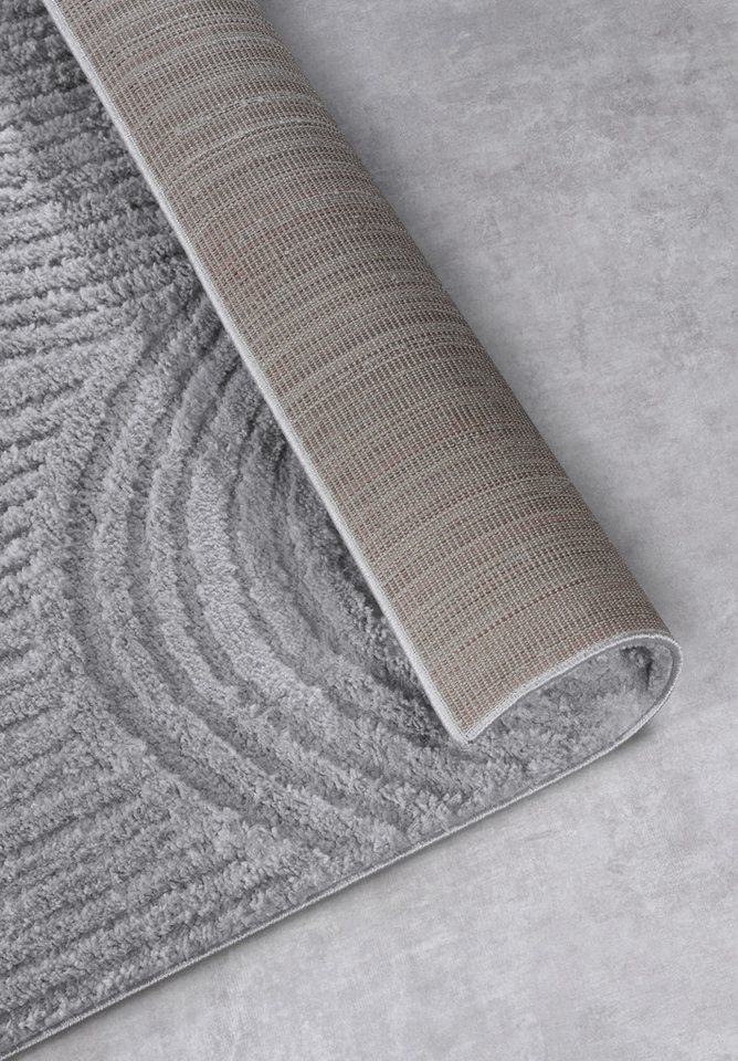 ELLE DECORATION Designteppich Chappe, rechteckig, Höhe: 18 mm, Shaggy, Läufer, flauschig, weich, Langflor, modern, Hoch Tief Effekt – Bild 5 von 5